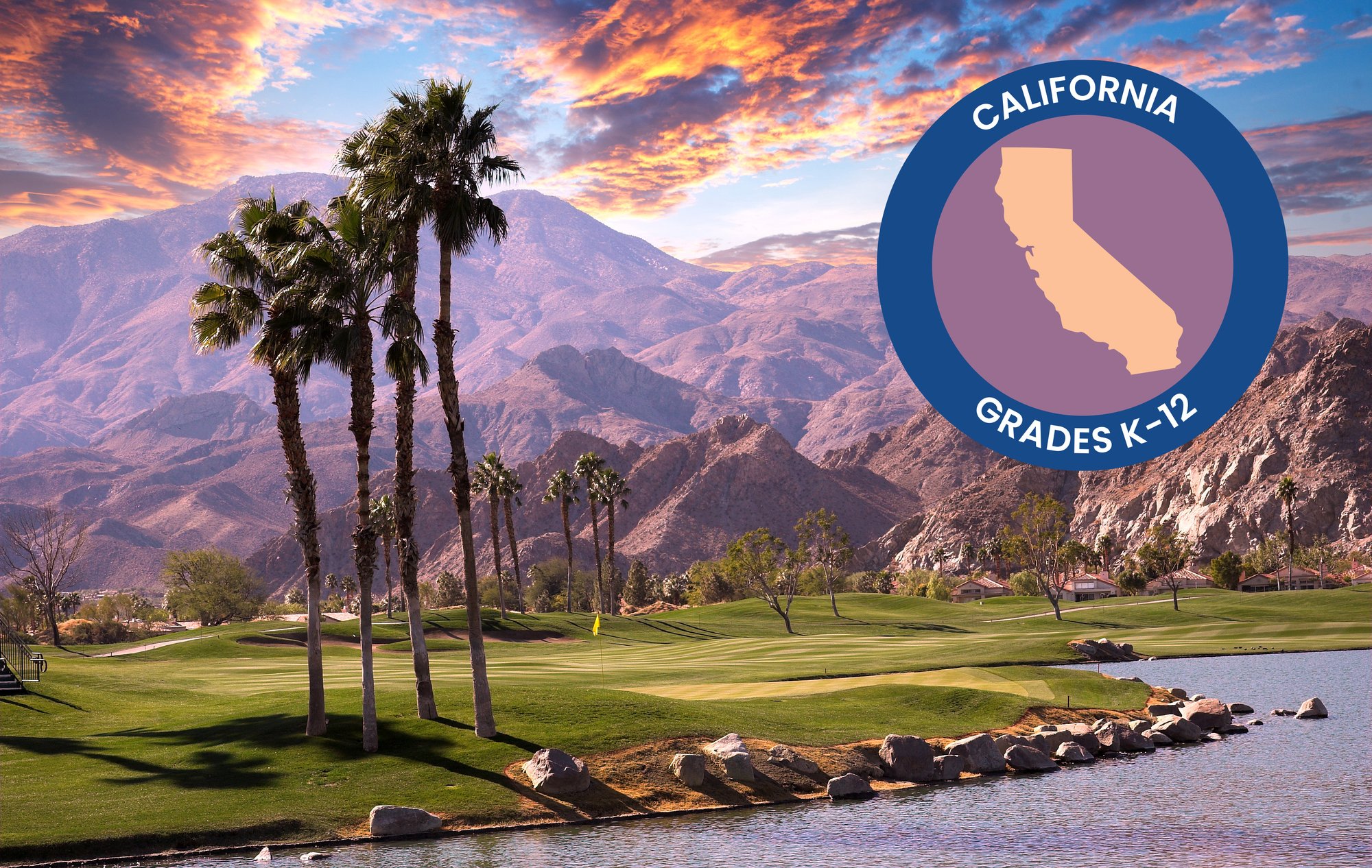 CA landscape with K12 badge