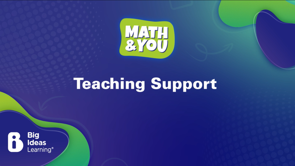 Math & YOU Video Title Slide Teaching Support